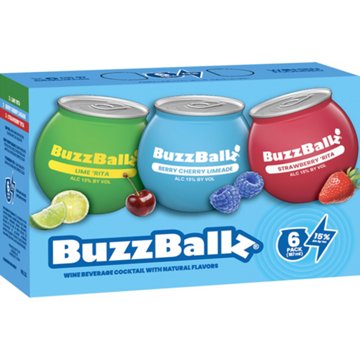 BuzzBallz Variety Pack - Lime Rita, Berry Cherry Limeade, & Strawberry Rita, 6 ct