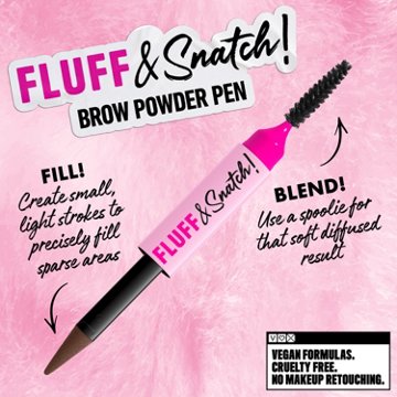 NYX Fluff & Snatch Brow Powder Pen - Cool Ash Brown