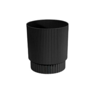 Blue Orange Pottery Altomonte Flowerpot - Black, Large