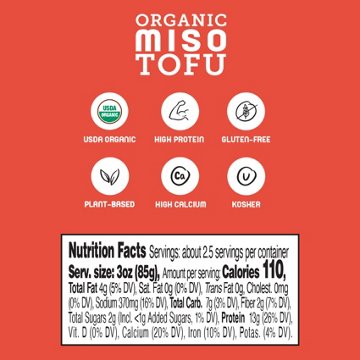 Hodo Organic Miso Tofu, 8 oz