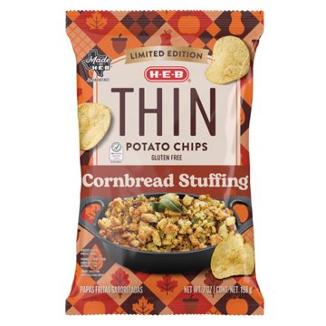 H-E-B Thin Potato Chips - Cornbread Stuffing