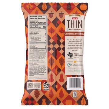 H-E-B Thin Potato Chips - Cornbread Stuffing