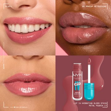 NYX Lip I.V. Hydrating Gloss Stain - Petal Pourin'
