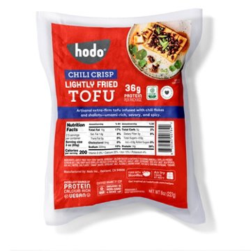 Hodo Chili Crisp Lightly Fried Tofu, 8 oz