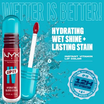 NYX Lip I.V. Hydrating Gloss Stain - Cherry Drenched