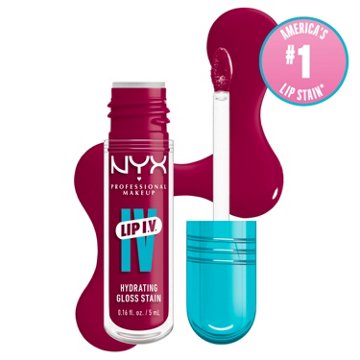 NYX Lip I.V. Hydrating Gloss Stain - Magenta Mist