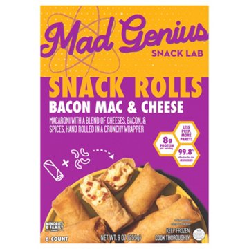 Mad Genius Snack Lab Bacon Mac & Cheese Snack Rolls