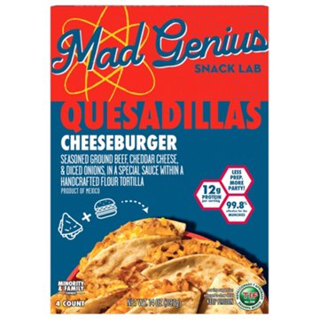 Mad Genius Snack Lab Cheeseburger Quesadillas