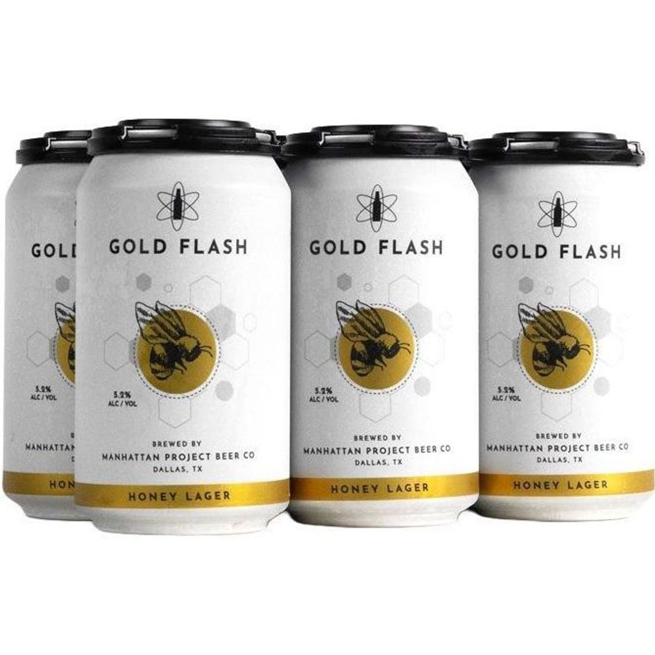 Manhattan Project Gold Flash Honey Lager Craft Beer 6 pk Cans - Shop ...