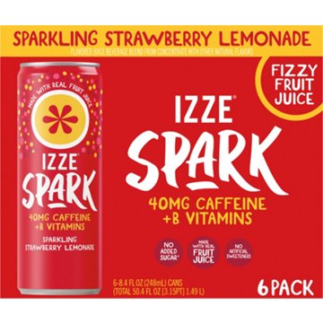 Izze Spark - Sparkling Strawberry Lemonade 6 pk Cans