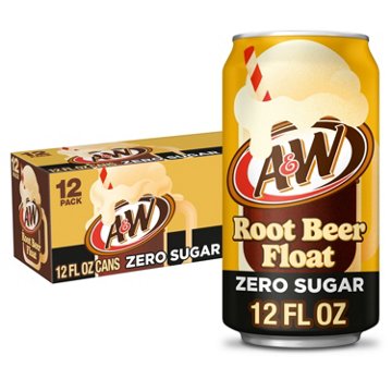 A&W Zero Sugar Root Beer Float Soda 12 pk Cans