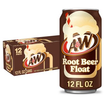 A&W Root Beer Float Soda 12 pk Cans