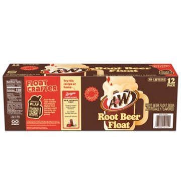 A&W Root Beer Float Soda 12 pk Cans