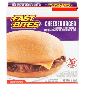 Fast Bites Cheeseburger, 4.6 oz