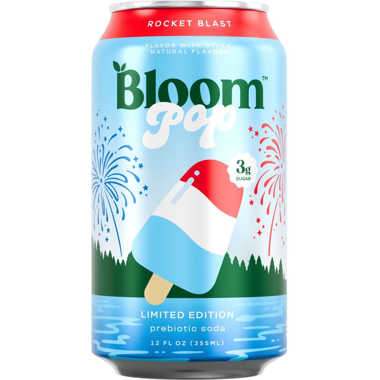 Bloom Pop Prebiotic Soda - Rocket Blast - Shop Soda at H-E-B