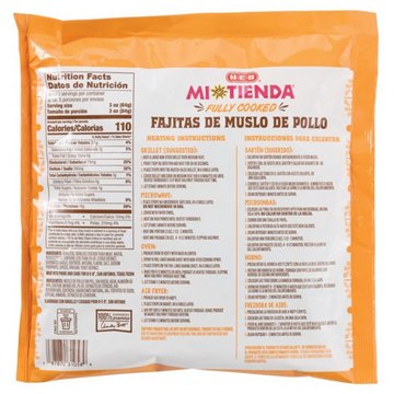 H-E-B Mi Tienda Fresh Fully Cooked Fajitas de Muslo de Pollo Sliced Seasoned Chicken Thighs