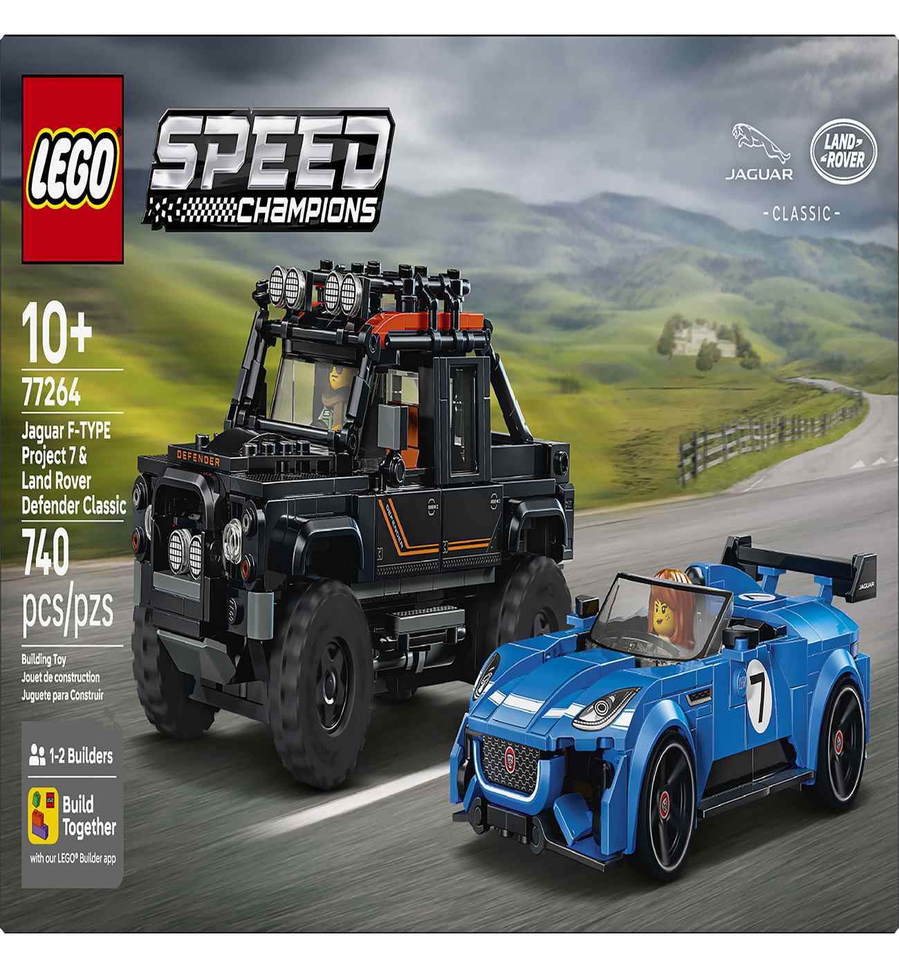 LEGO Speed Champions Jaguar F-Type Project 7 & Land Rover Defender ...