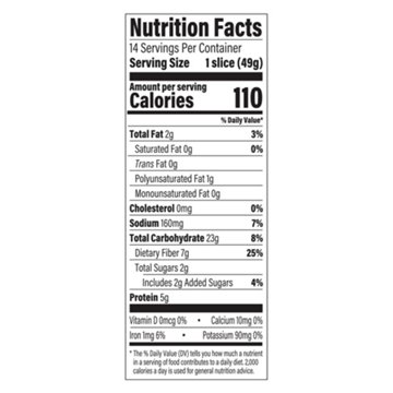 Oroweat Fiber Power Wheat Bread