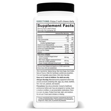 Force Factor Liver Detox And Cleanse Soft Chews