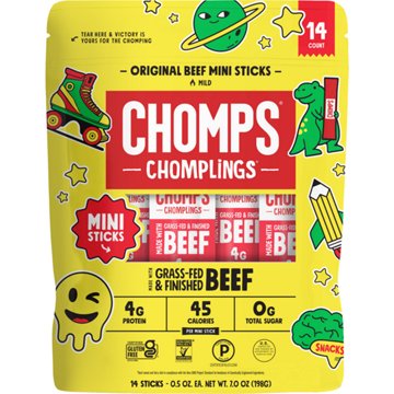 Chomps Chomplings 4g Protein Original Beef Mini Sticks