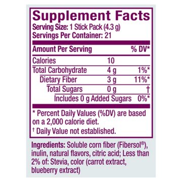Metamucil On The Go Clear Fiber Blend Mixed Berry