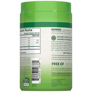 Nature's Truth Nature's Truth Organic Clear Prebiotic Fiber Unflavored