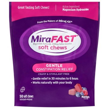MiraFAST MiraLax Soft Chews Mixed Berry