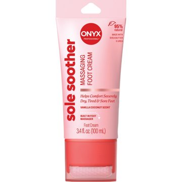 ONYX Professional Sole Soother Massaging Foot Cream, 3.4 oz