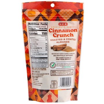 H-E-B Cinnamon Crunch Almonds, 6 oz