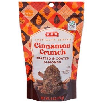 H-E-B Cinnamon Crunch Almonds, 6 oz