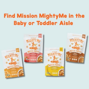 Mission Mighty Me Nutty Puffs - Organic Peanut Butter & Banana
