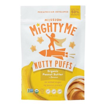 Mission Mighty Me Nutty Puffs - Organic Peanut Butter & Banana