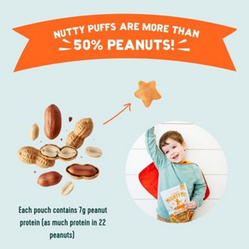 Mission Mighty Me Nutty Puffs - Organic Peanut Butter & Banana