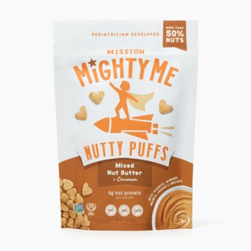 Mission Mighty Me Nutty Puffs - Mixed Nut Butter & Cinnamon