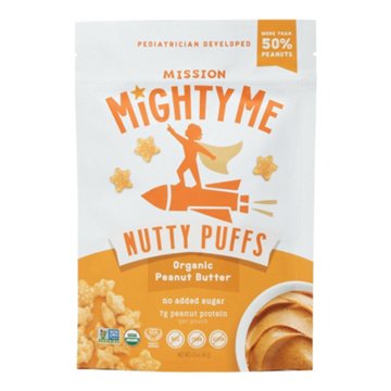 Mission Mighty Me Nutty Puffs - Organic Peanut Butter