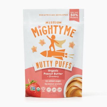 Mission Mighty Me Nutty Puffs - Peanut Butter & Strawberry