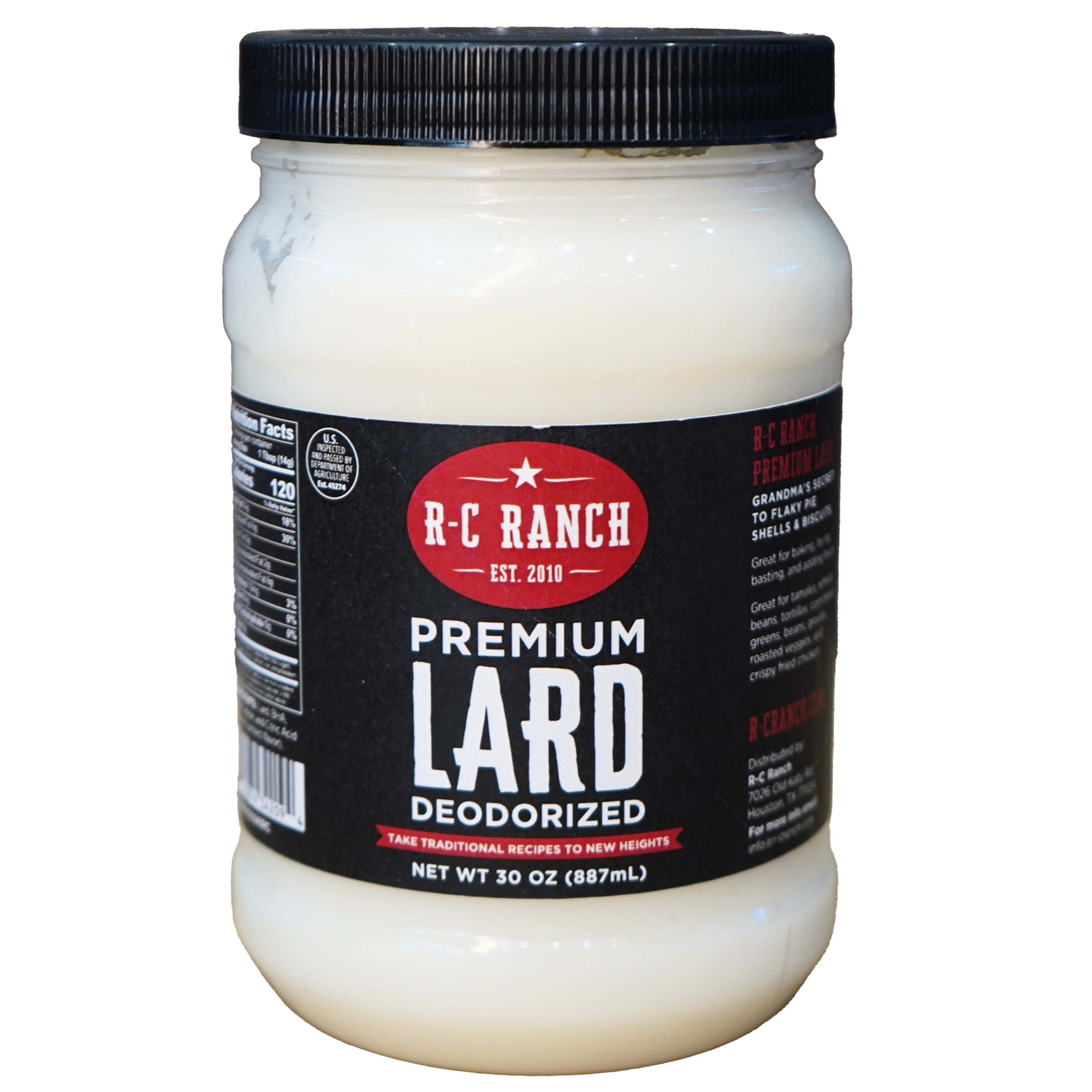 R-C Ranch Texas Craft Meats Premium Lard Deodorized - Shop Butter ...
