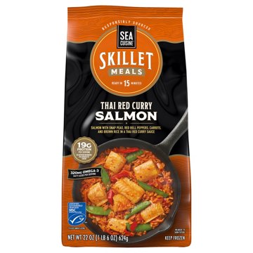 Sea Cuisine Frozen Skillet Meals - Thai Red Curry Salmon, 22 oz