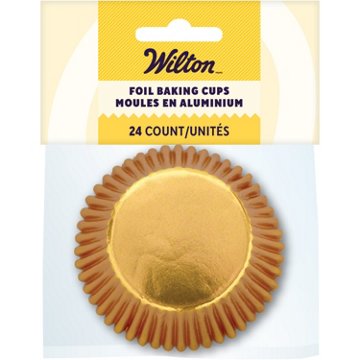 Wilton Gold Foil Baking Cups, 24 ct