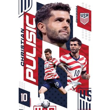 Trends International United States Soccer Pulisic Poster, 22.38" x 34"