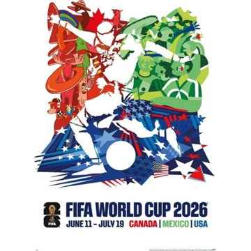 Trends International FIFA World Cup North America Poster, 22.38" x 34"