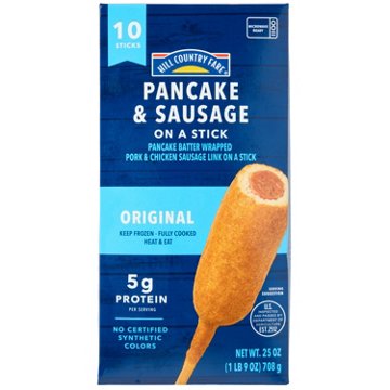 Hill Country Fare Original Pancake & Sausage on a Stick, 10 ct
