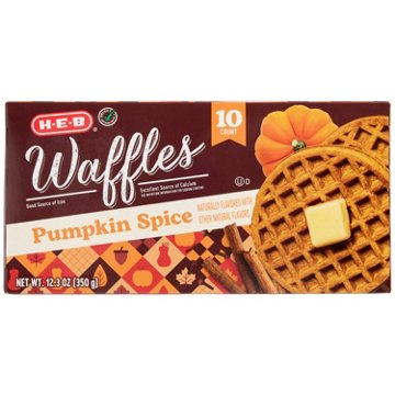 H-E-B Pumpkin Spice Frozen Waffles