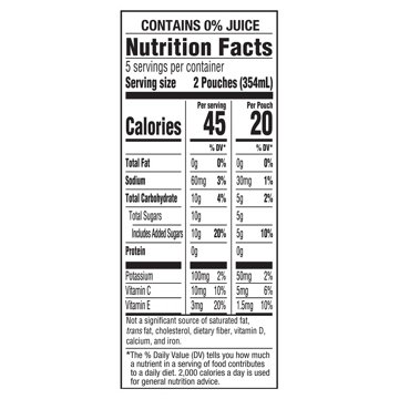 Capri Sun Hydrate with Electrolytes Fruit Punch Drink Pouches, 10 pk