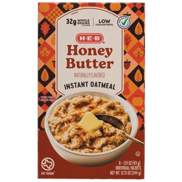 H-E-B Honey Butter Instant Oatmeal