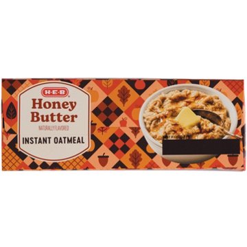 H-E-B Honey Butter Instant Oatmeal, 8 ct