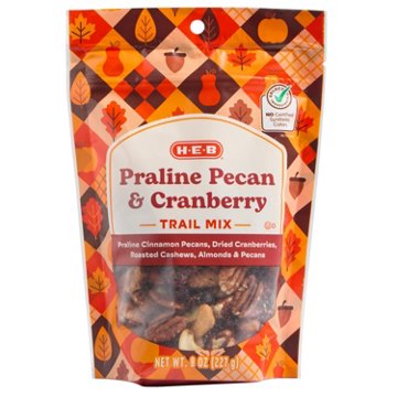H-E-B Praline Pecan & Cranberry Trail Mix, 8 oz