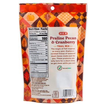 H-E-B Praline Pecan & Cranberry Trail Mix, 8 oz