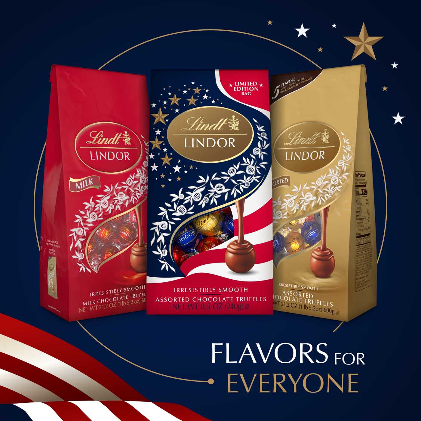 Lindt Lindor Americana Assorted Truffles Candy - Shop Candy at H-E-B