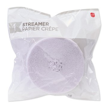 American Greetings White Crepe Paper Streamer
